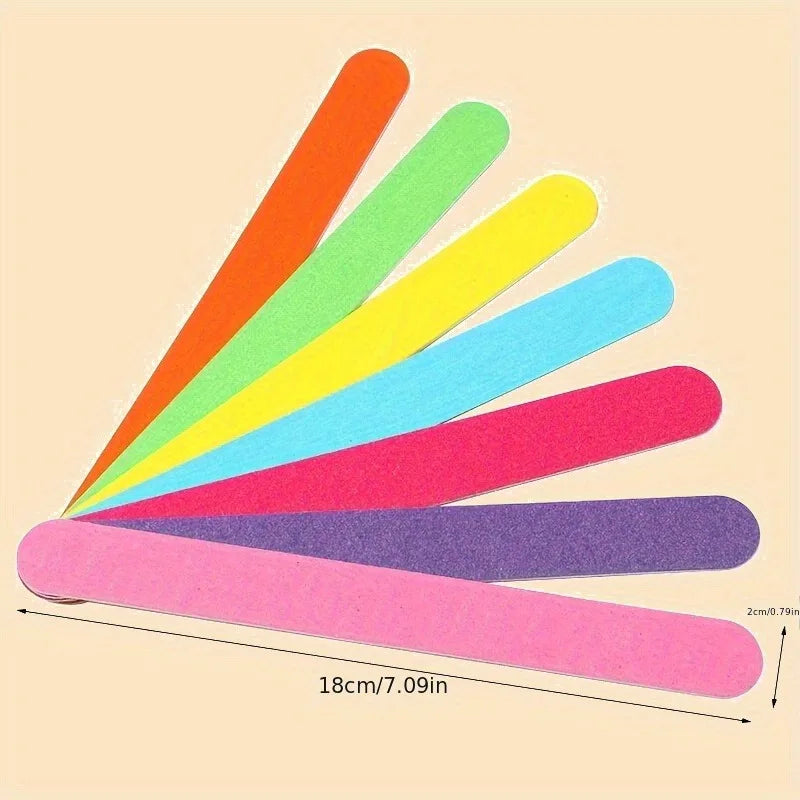 Double-Sided Wooden Nail Files | Hypoallergenic Manicure Set Wooden Nail Files QXL