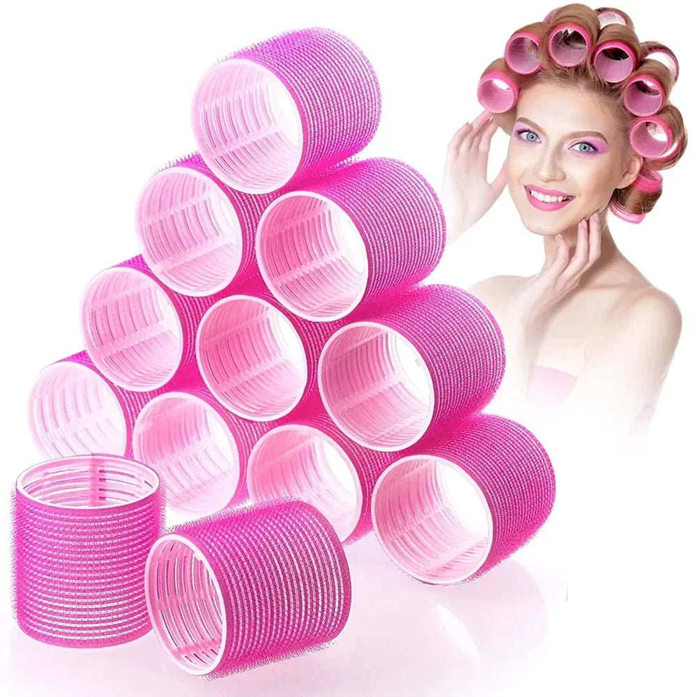 Self-Grip Heatless Hair Rollers | 6-Pack DIY Curlers Heatless Hair Rollers QXL