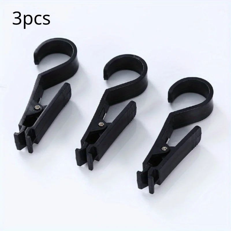 Outdoor Canopy Clips & Multifunction Hook Holders for Camping Camping Clips & Hooks QXL Black