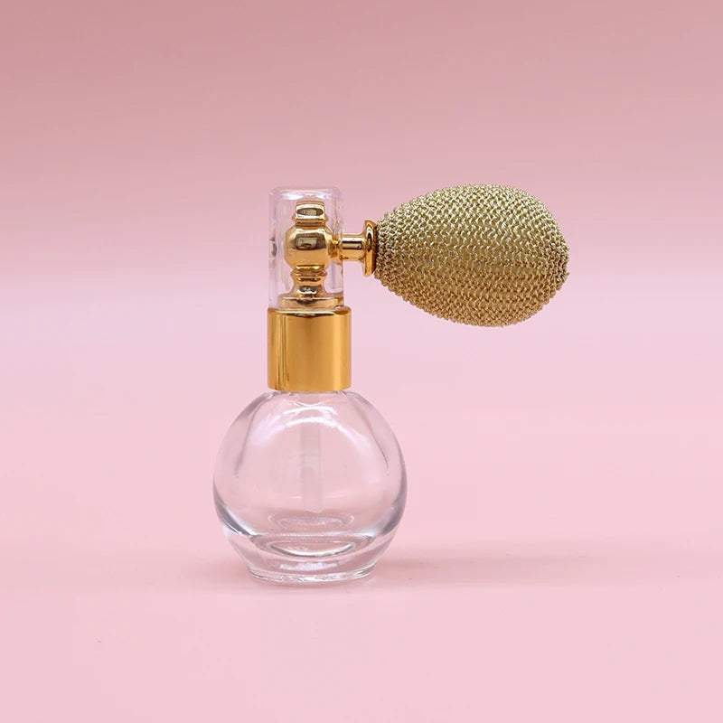 15ml Glass Balloon Perfume Spray Atomizer | Refillable Bottle Perfume Atomizer Bottle QXL Gold
