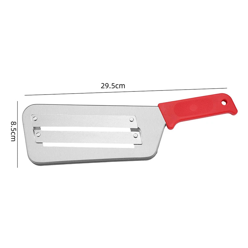 Stainless Steel Cabbage Slicer with Handle | Vegetable Shredder Vegetable Slicer QXL Red