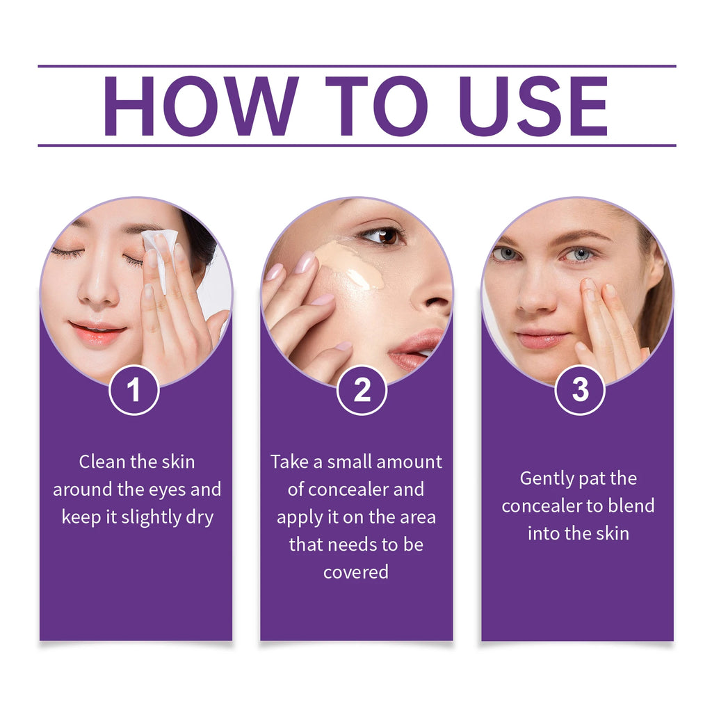 Eelhope Moisturizing Concealer | Lightweight Long-Lasting Cover Moisturizing Concealer QXL