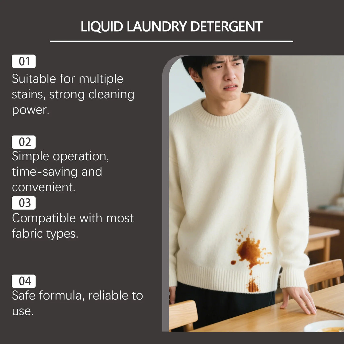 Gentle Liquid Laundry Stain Remover & Fabric Cleaner 120ml Laundry Stain Remover QXL