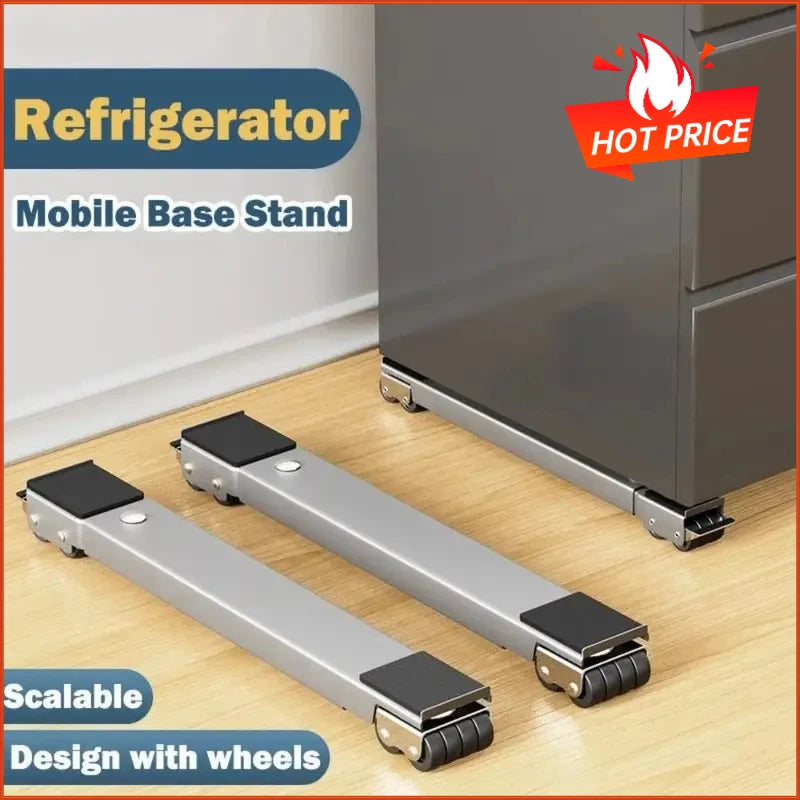 2-Pack Adjustable Appliance Base | 24 Universal Wheels Appliance Moving Base QXL
