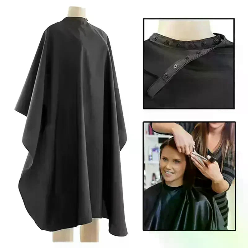 Professional Waterproof Barber Cape 140×120cm | Snap Closure Salon Barber Cape QXL