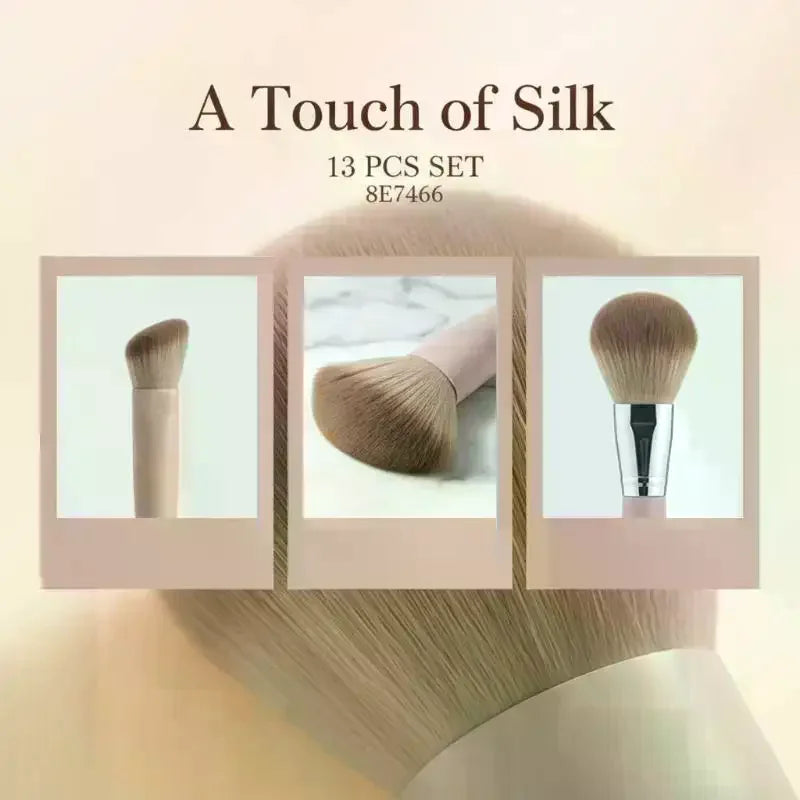 Beginner Makeup Brush Set 7–13 Pcs | Foundation & Eyeshadow Makeup Brush Set QXL