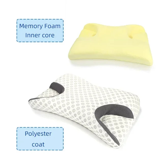 Contour CPAP Memory Foam Pillow | Ergonomic Neck Support CPAP Memory Foam Pillow QXL
