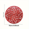 Heat Resistant Explosion Pattern Coasters | Table Mats Decorative Coasters QXL Red