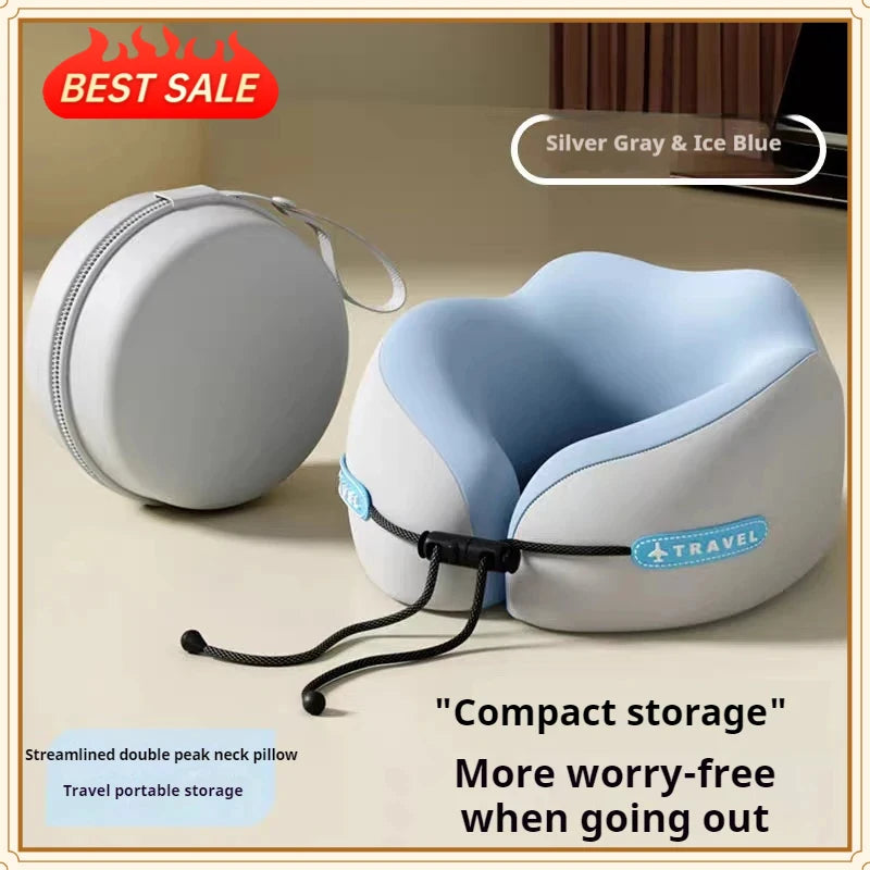 U-Shaped Memory Foam Travel Neck Pillow | Soft & Supportive Travel Neck Pillow QXL