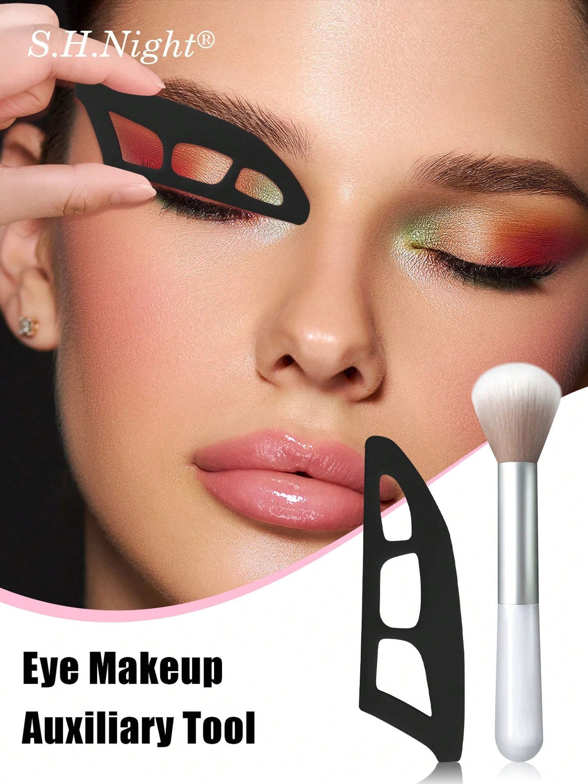 Silicone Eyeshadow Stamp Seal Template for Beginners Eyeshadow Stamp Tool QXL