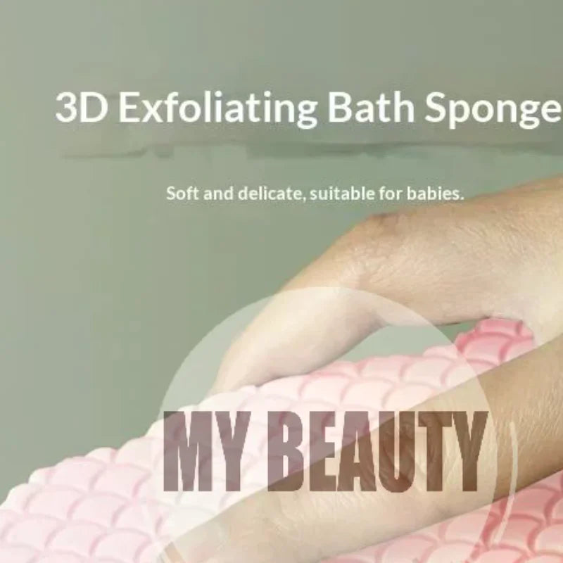 Super Soft Exfoliating Bath Sponge with Hanging Rope Exfoliating Bath Sponge QXL