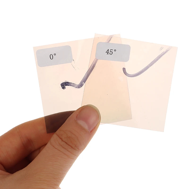 4-Pack LCD/LED Polarizing Film 0/45/90/135° Screen Test Tool Screen Repair Tool QXL