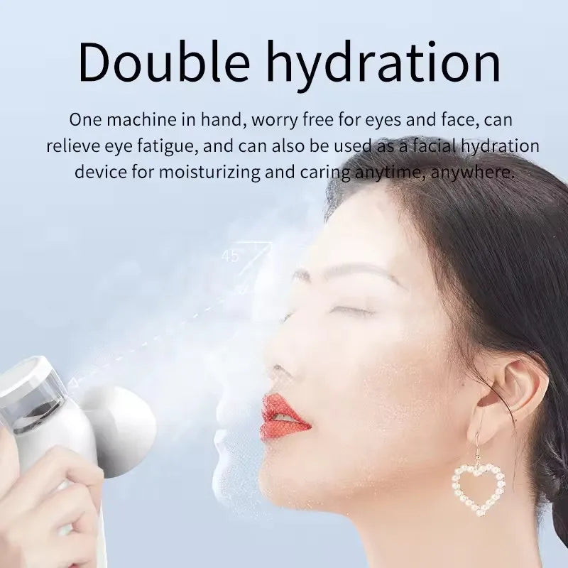 Heated Nano Steam Eye Moisturizer | Hot & Cold Compress Device Eye Steam Massager QXL