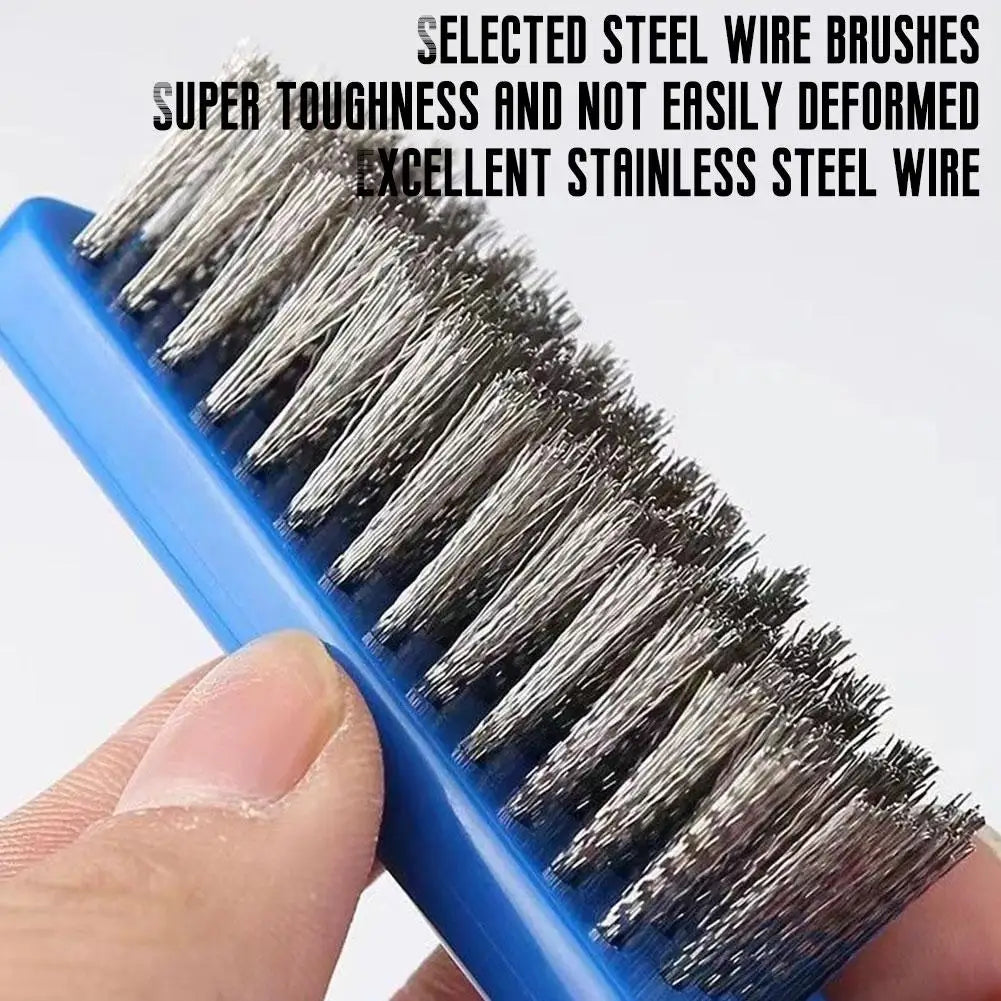 Heavy-Duty Stainless Steel Wire Brush | Rust & Paint Remover Wire Cleaning Brush QXL