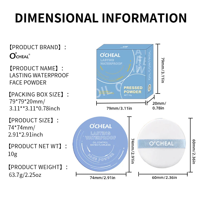 OCHEAL Silk Mist Loose Powder – Oil Control Setting Makeup Setting Powder QXL