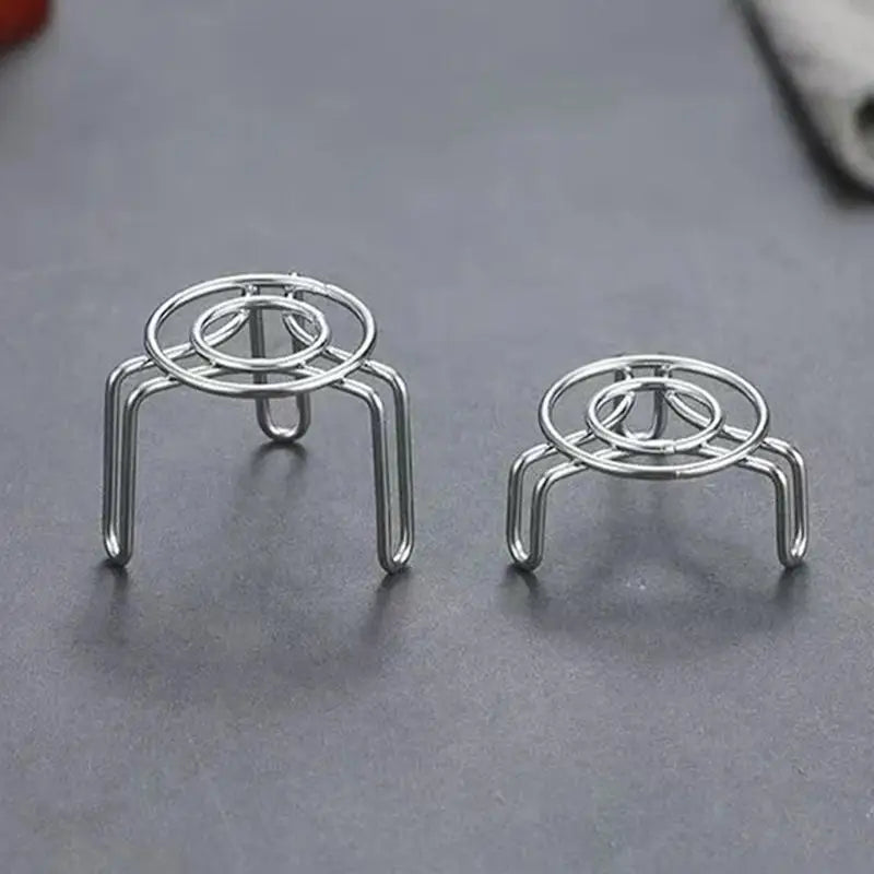 Mini Stainless Steel Steaming Racks Set of 2 | Adjustable Height Steaming Rack Set QXL