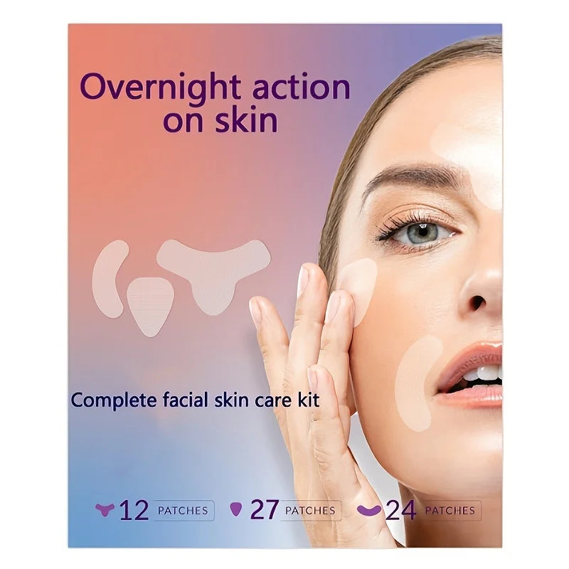 Overnight Facial Patches – Forehead, Eye & Lip Area Y-Shape Overnight Face Patches QXL