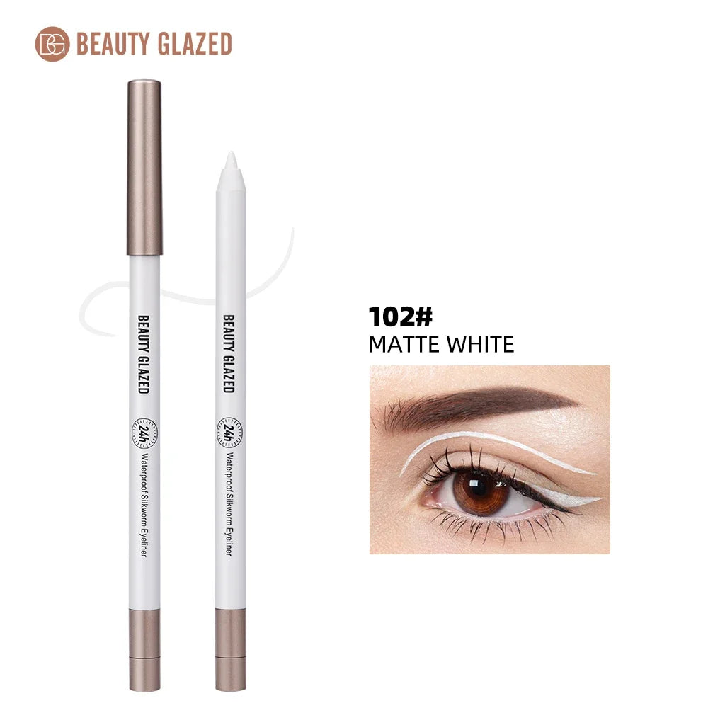 Beauty Glazed Waterproof White Gel Highlighter Eyeliner Pen Gel Eyeliner Pen QXL 102