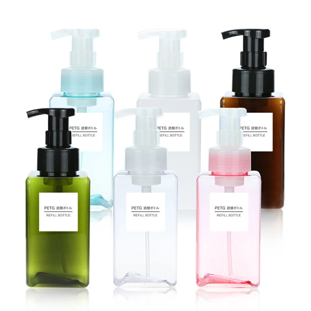 Foaming Soap Dispenser Pump Bottle | Clear Plastic 250–650ml Soap Dispenser Bottle QXL