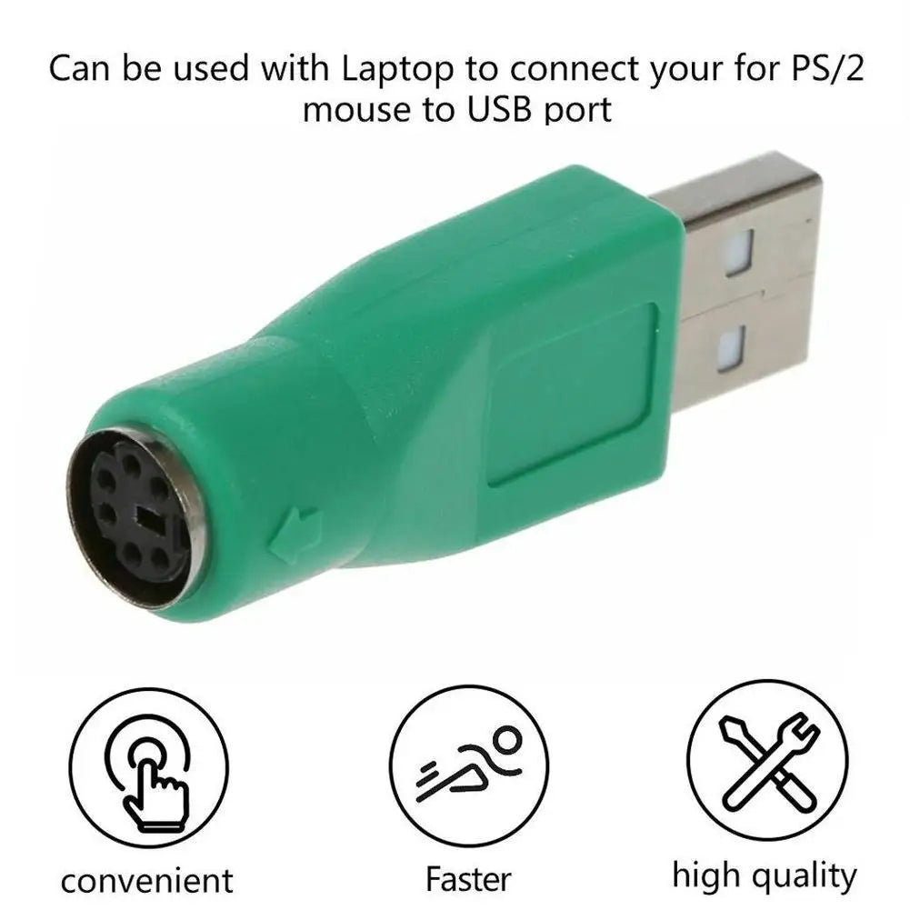 USB to PS/2 Adapter 1–3 Pack | Keyboard & Mouse Converter USB to PS/2 Adapter QXL