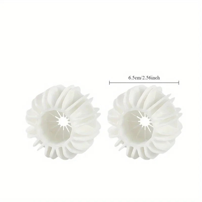 Laundry Washing Ball | Anti-Tangle Pulsator Machine Cleaner Laundry Washing Ball QXL White 2pcs
