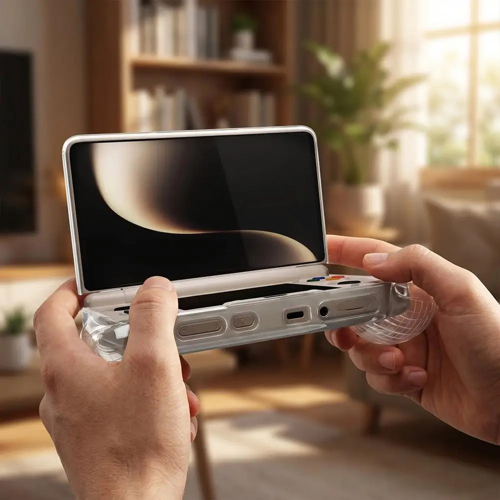 TPU Case for AYN Thor Flip Console – Slim Clear Protective Cover Console Protective Case QXL