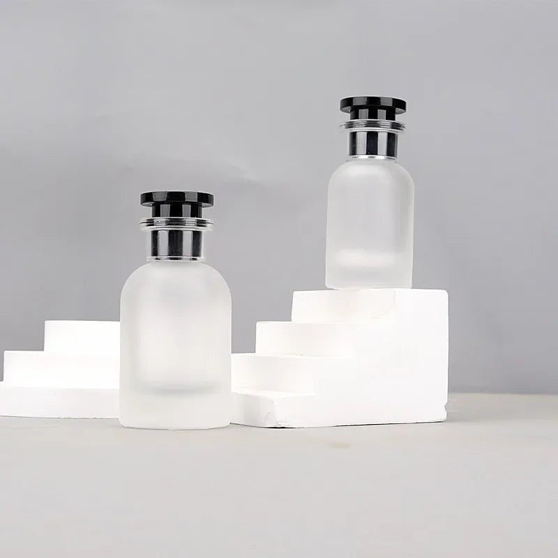 Frosted Glass Perfume Atomizer Bottle 30ml & 50ml Travel Spray Perfume Atomizer Bottle QXL