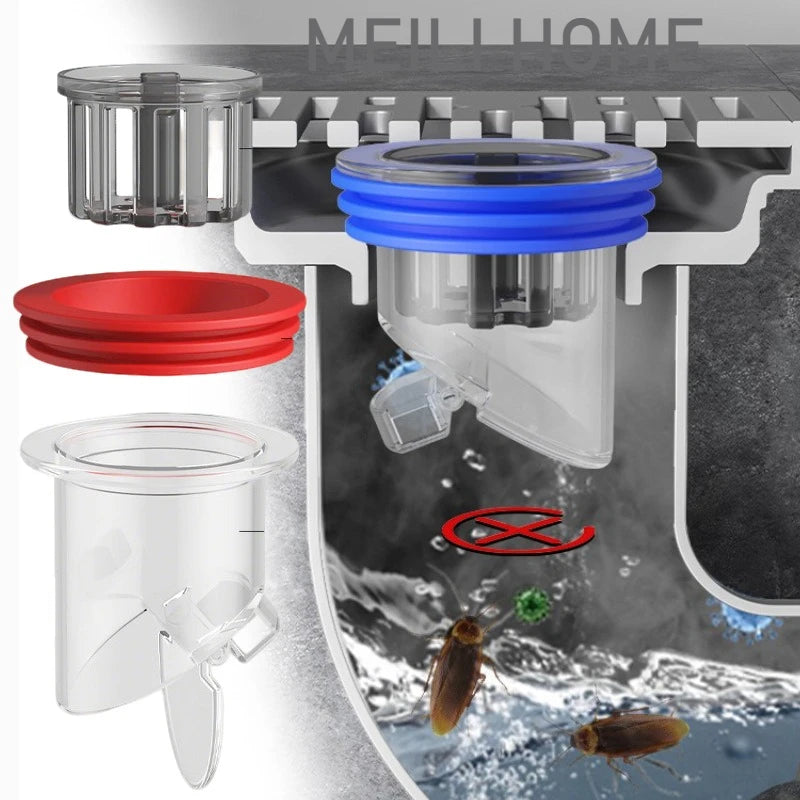 Odor-Proof Floor Drain Valve & Backflow Preventer 36–45mm Floor Drain Valve QXL