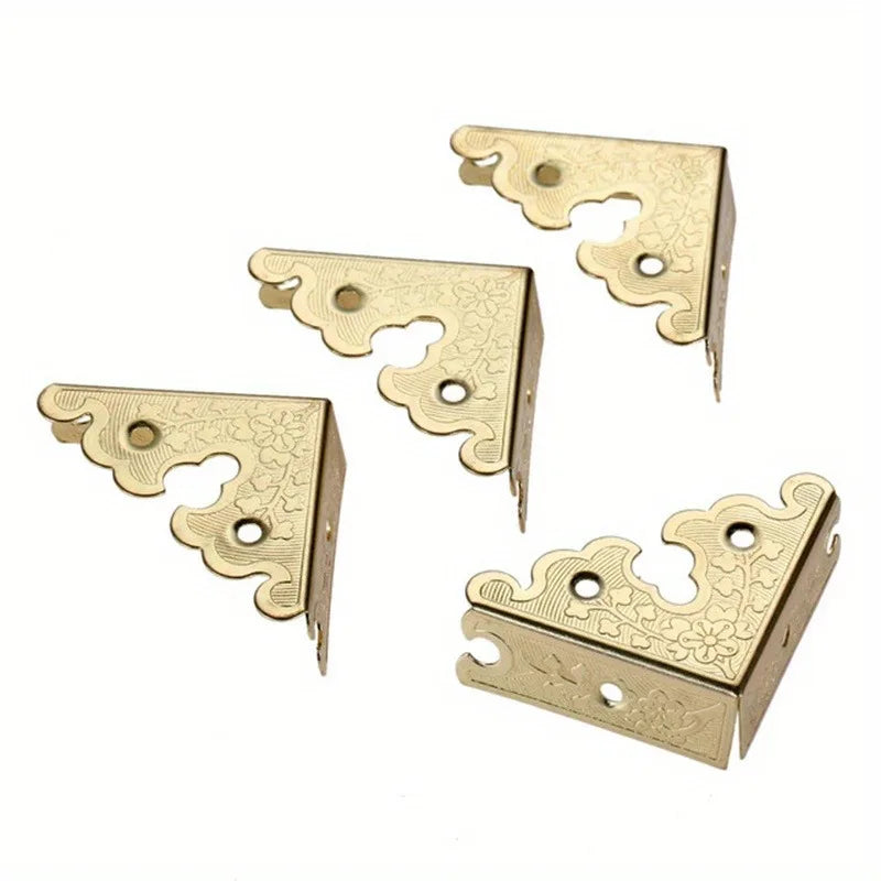 8-Pack 34mm Metal Box Corner Protectors – Decorative Iron Box Corner Protectors QXL
