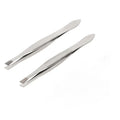 2-Pack Slant Tip Stainless Steel Eyebrow Tweezers | Beauty Tool Eyebrow Tweezers QXL 2pcs