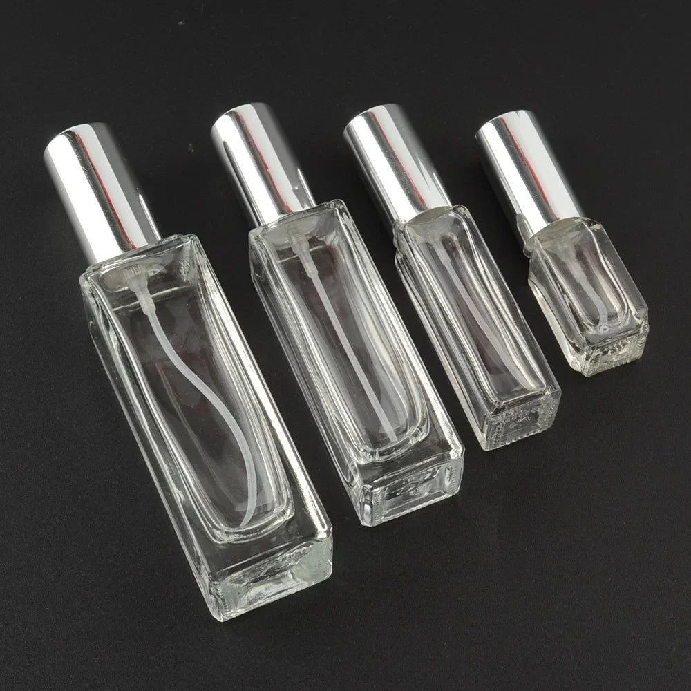 30ml Refillable Glass Perfume Spray Bottle | Travel Atomizer Perfume Atomizer QXL silver 3ml