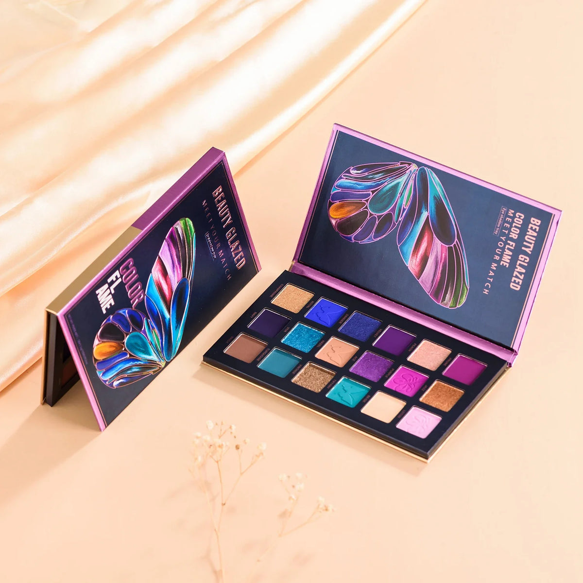 Beauty Glazed Butterfly 18-Color Eyeshadow Palette – Matte & Shimmer Eyeshadow Palette QXL