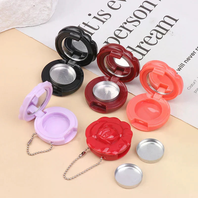 Rose Mirror Keychain Compact | Refillable Makeup Case Refillable Makeup Compact QXL