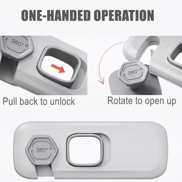 vvocci 5-Pack Baby Safety Locks – Cabinet, Drawer & Fridge Baby Safety Lock QXL