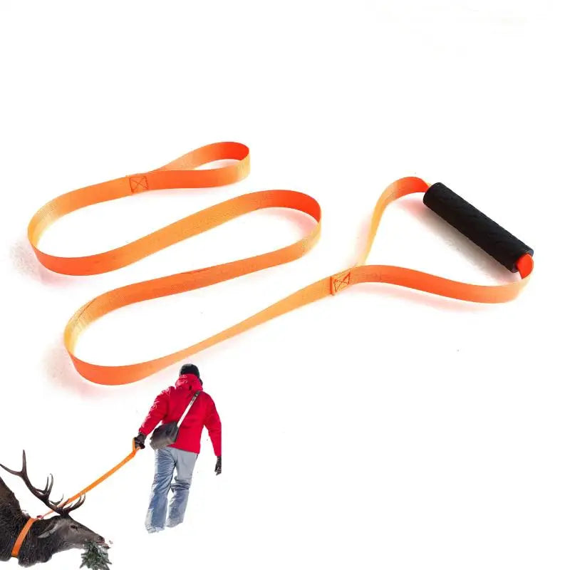 Deer Drag Rope Harness | 400 lb Nylon Hauling Strap Hunting Drag Rope QXL Default Title
