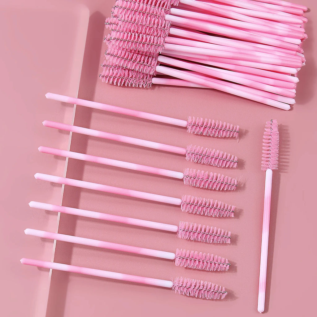 50-Pack Disposable Mascara Wands – Spiral Lash & Brow Spoolies Disposable Mascara Wands QXL