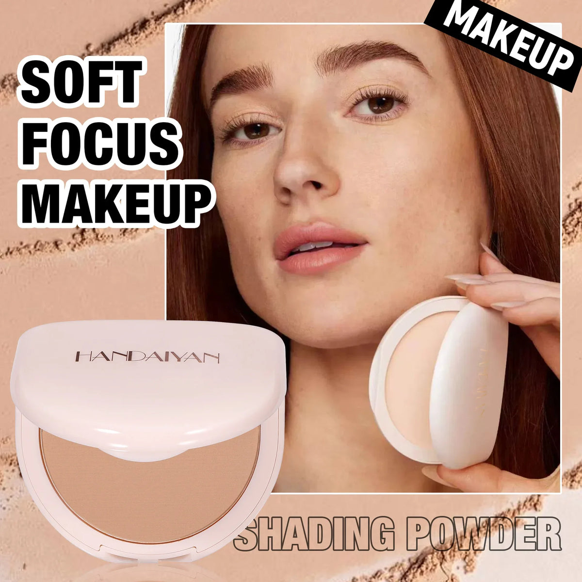 Handaiyan Matte Pressed Powder – Oil Control & Waterproof Pressed Setting Powder QXL