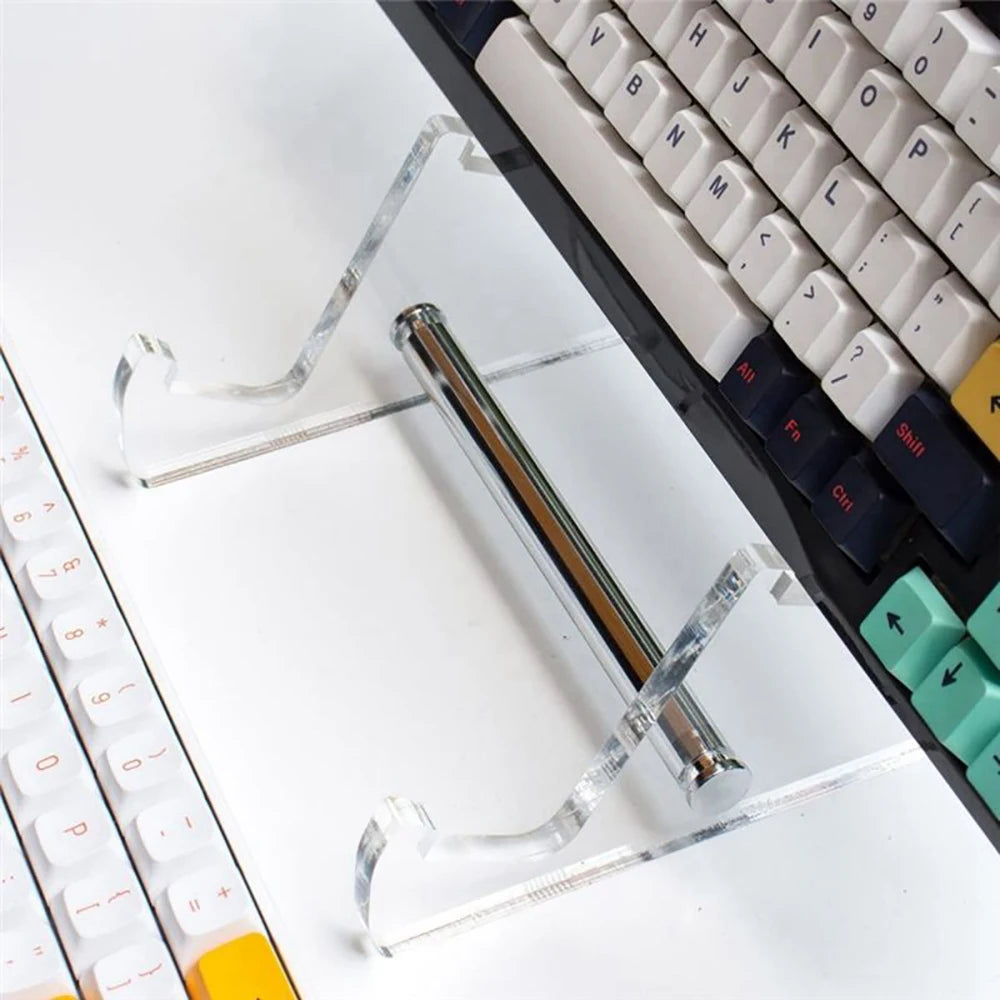 Transparent Acrylic Keyboard Stand | 1, 2 & 3 Tier Rack Keyboard Display Stand QXL