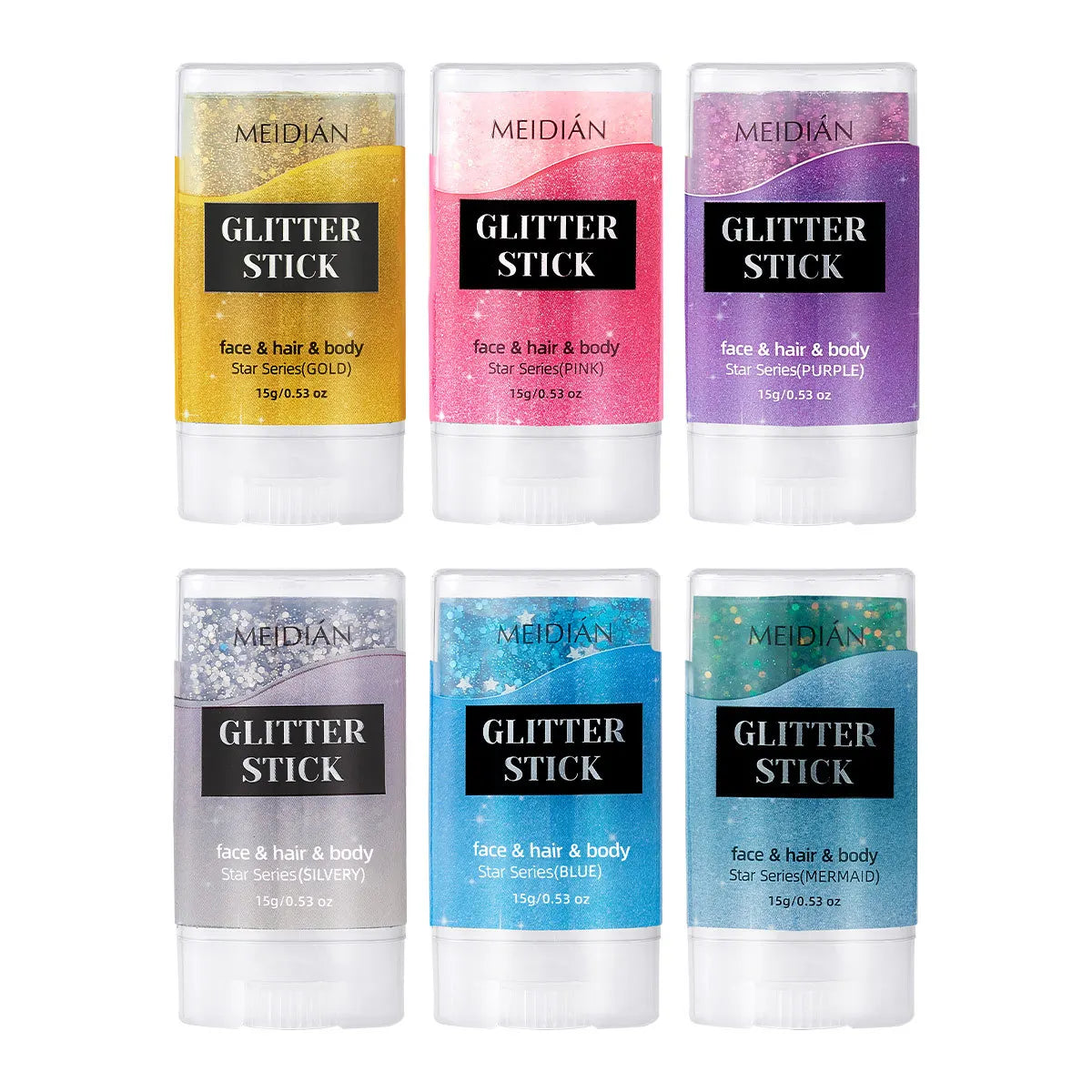 Mermaid Rainbow Glitter Stick – Face, Body & Hair Shimmer Body Glitter Stick QXL