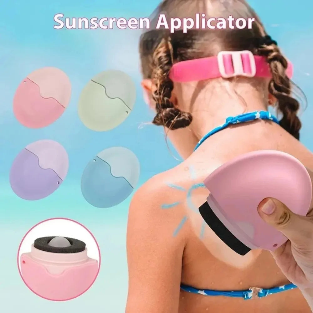 Silicone Sunscreen Lotion Applicator | Refillable Roll-On Sponge Lotion Applicator QXL