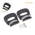 2-Pack Universal Pot Side Handles | Heat-Resistant Black Grip Cookware Handles QXL A3