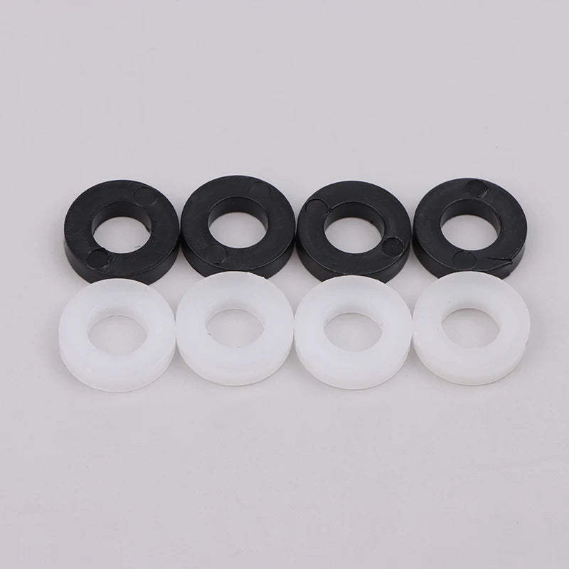 100-Pack Nylon Flat Washers for Drum Lug Screws | Black & White Drum Repair Parts QXL