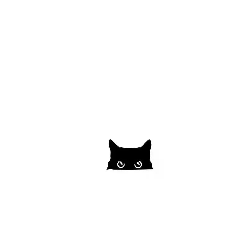 10-Pack Black Cat Peeping Car Stickers | Cute Vinyl Decals Car Vinyl Sticker QXL