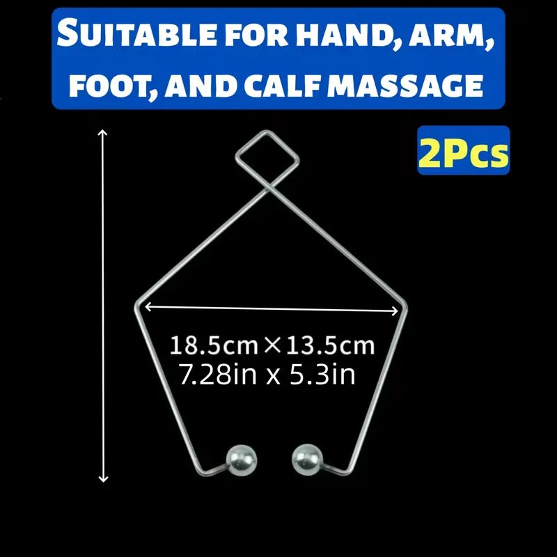 2-Pack Stainless Steel Acupressure Massage Clips | Body Massager Acupressure Massage Clip QXL 2pcs