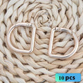 Spring-Loaded D-Ring Clasp for Handbags | Metal Alloy Hook Bag Hardware Clasp QXL Light Golden