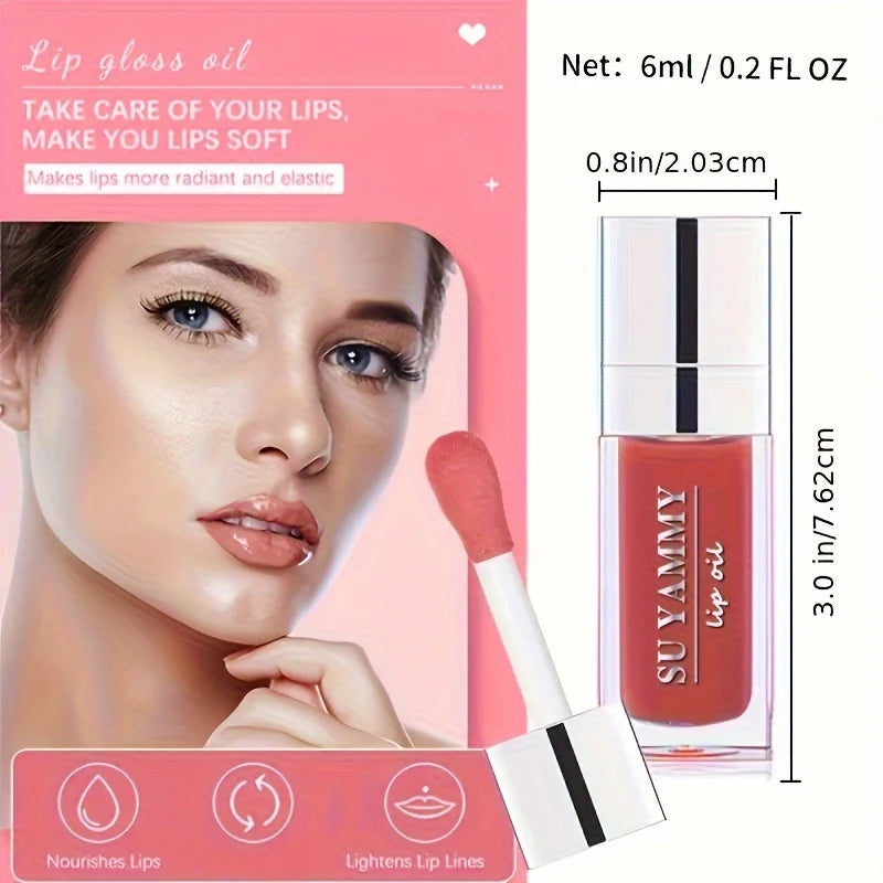 SU YAMMY Hydrating Lip Glow Oil | Tinted Plumping Gloss Tinted Lip Glow Oil QXL