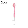5-in-1 Disposable Toothbrush – Bursting Bead, Floss & Toothpick Disposable Toothbrush QXL one size A