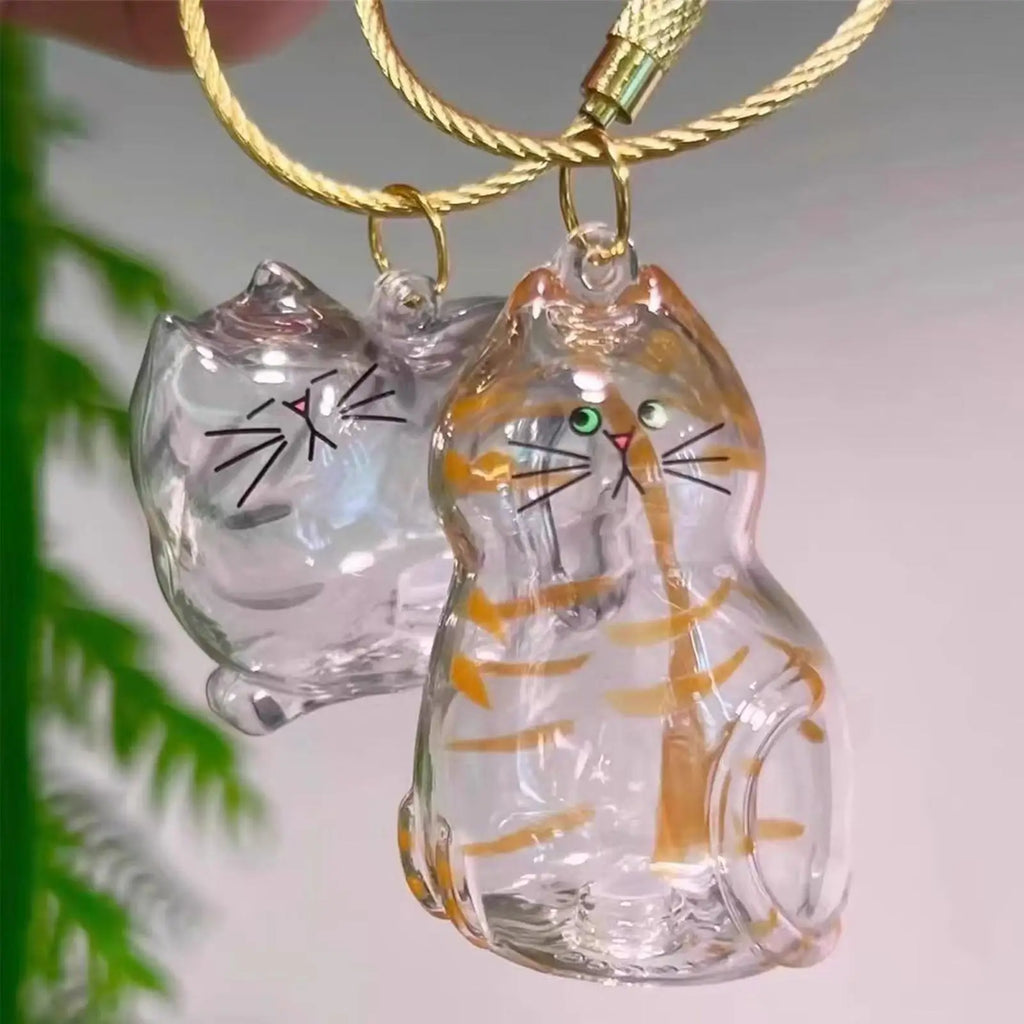 Cat Hair Storage Keychain Pendant | Pet Keepsake Bottle Pet Keepsake Keychain QXL