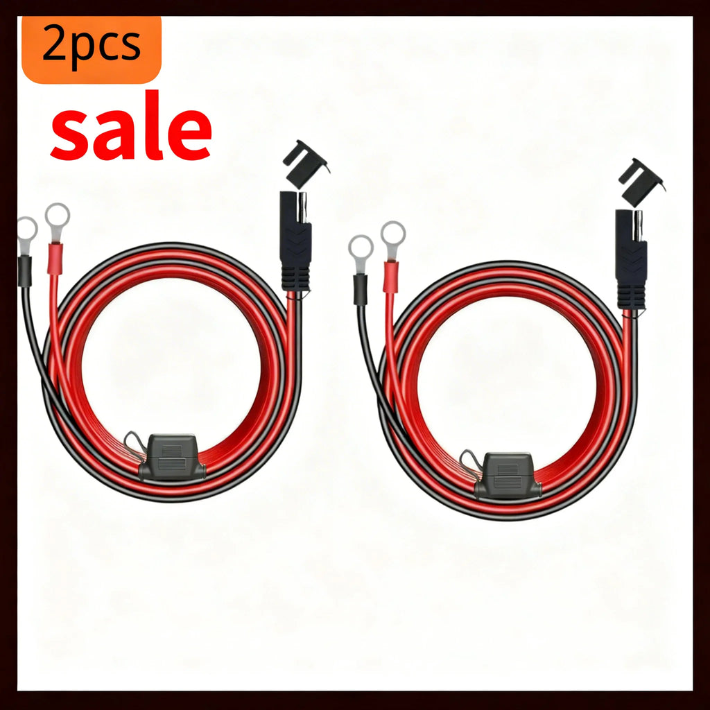 SAE Quick Release Cable Fuse & O-Ring Terminal 16AWG Harness Battery Charger Cable QXL