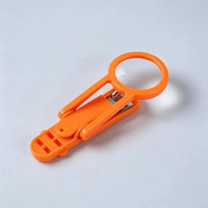 Magnifying Glass Nail Clipper | Anti-Splash Metal Clippers Magnifying Nail Clipper QXL A5